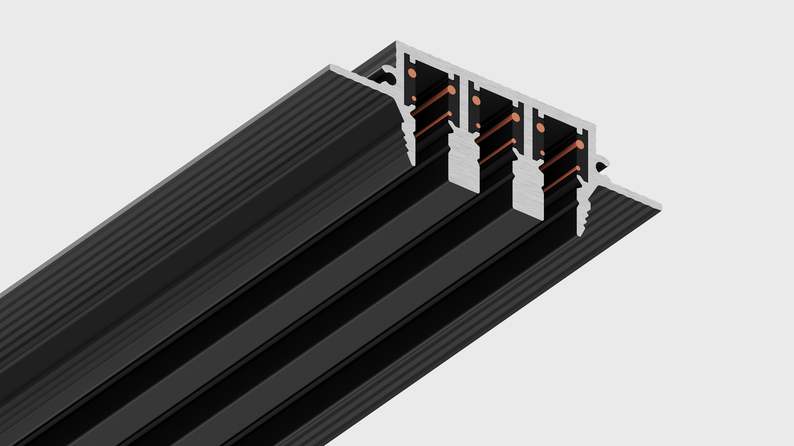 Трековые светильники ВСТРОЕННЫЙ ТРОЙНОЙ ТРЕК купить в ЦЕНТРСВЕТ