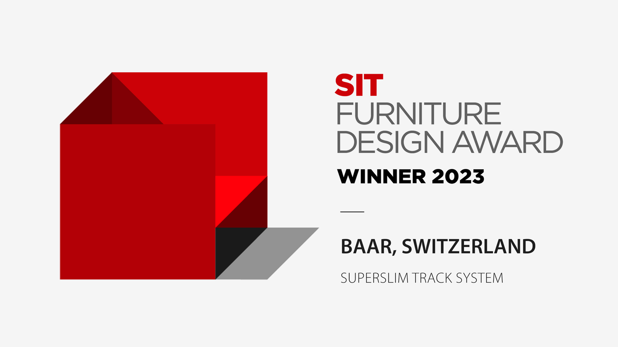 Светильники BAAR SIT FURNITURE DESIGN AWARD SWITZERLAND 2023