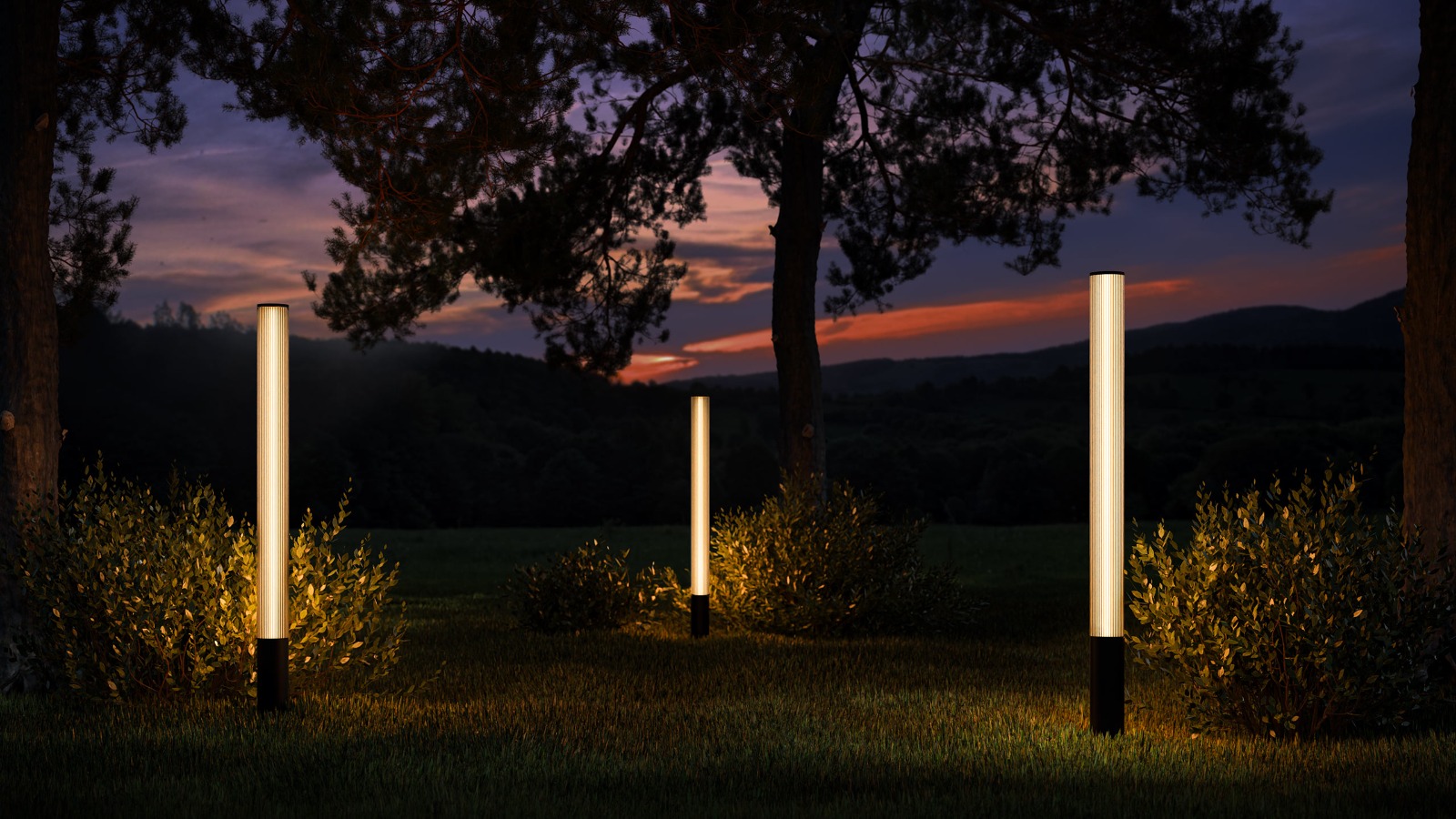 Ландшафтные светильники POST R118 PIPE