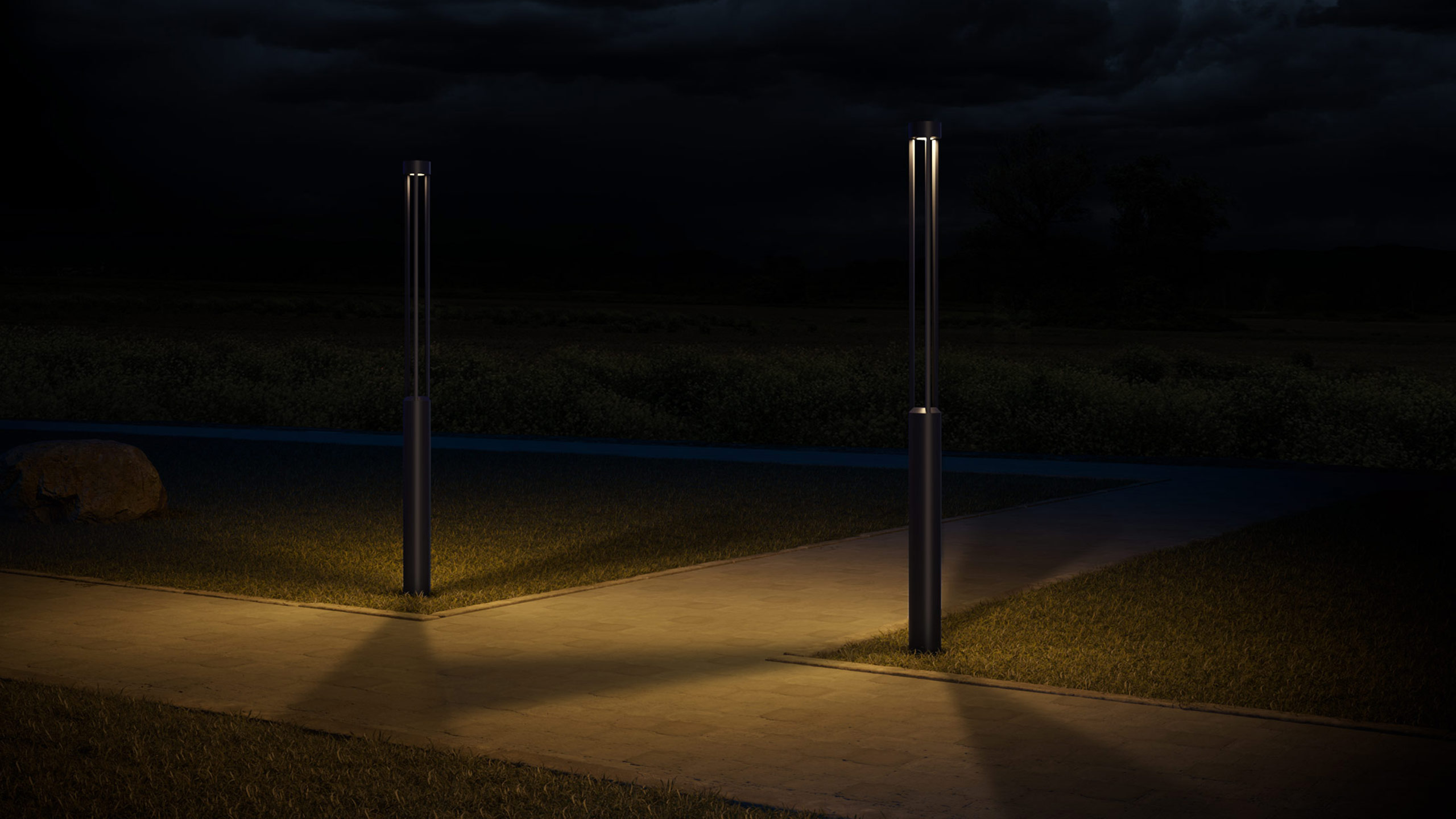 столбики освещения для дорожек