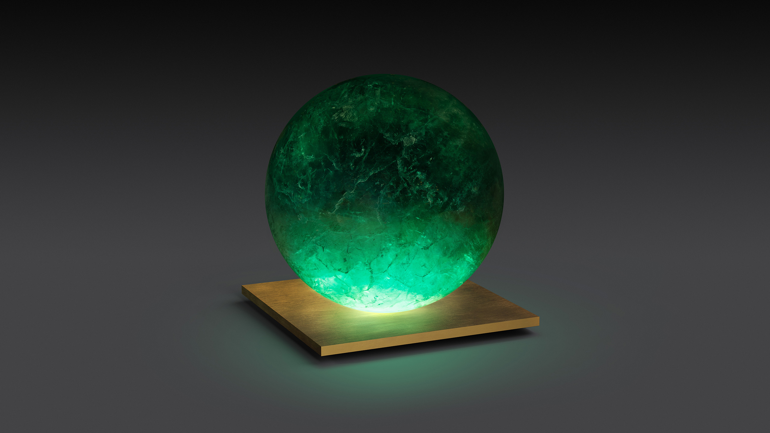 Скульптуры SPHERE LAMP (FLUORITE 200)
