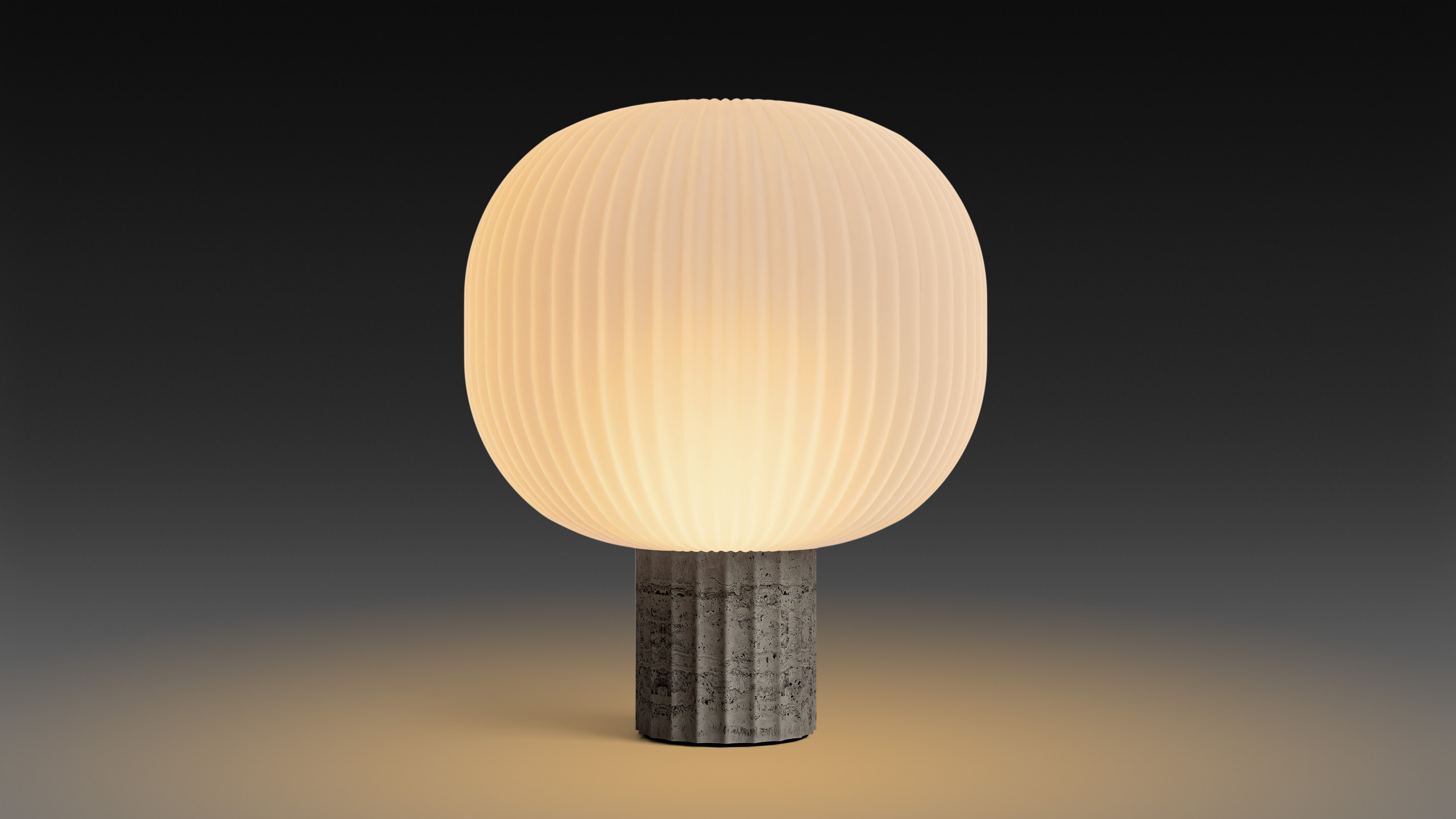 Лампы ROCKMELON LAMP (O) TRAVERTINO