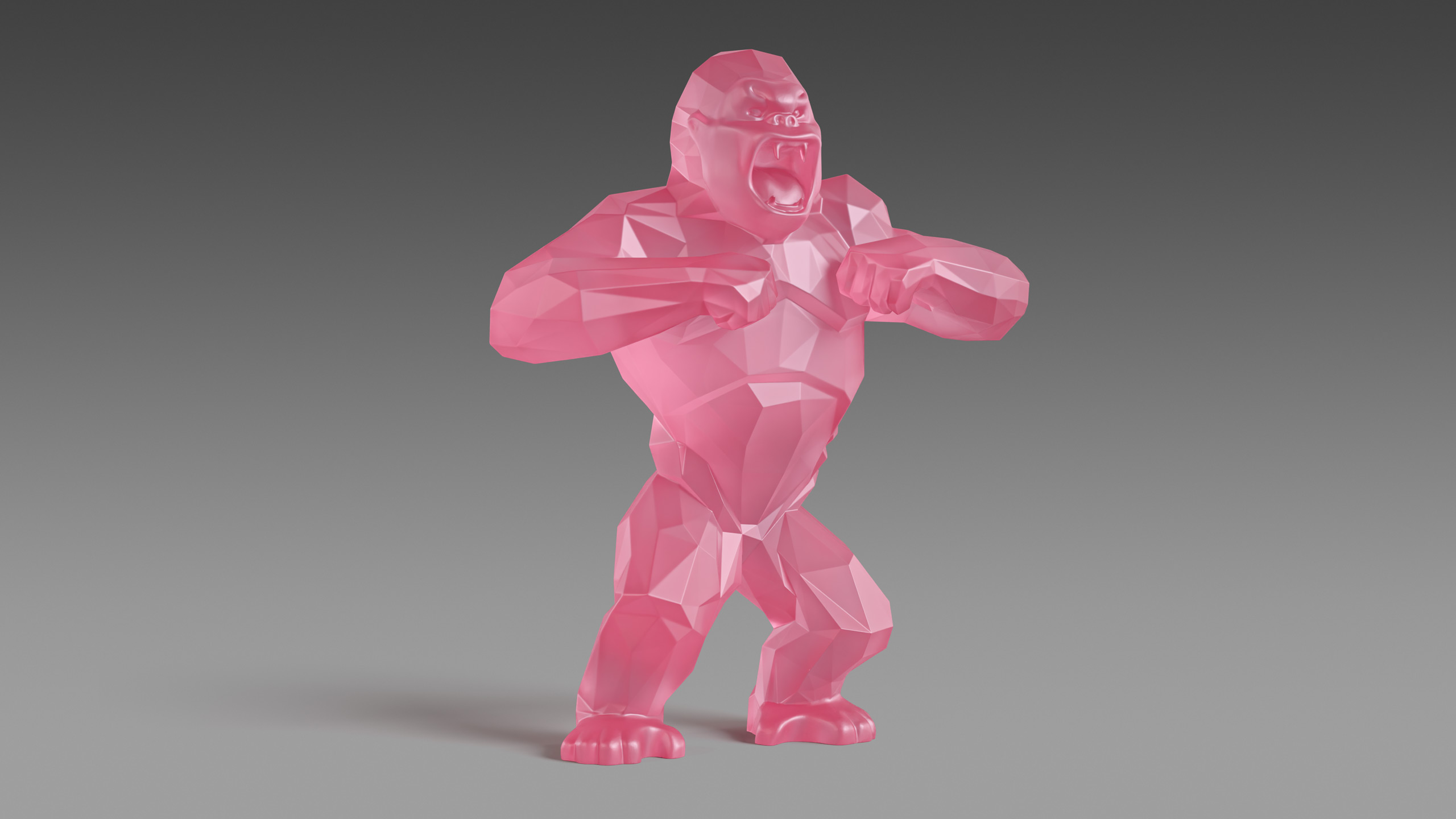 Скульптуры GORILLA (SATIN CRYSTAL)