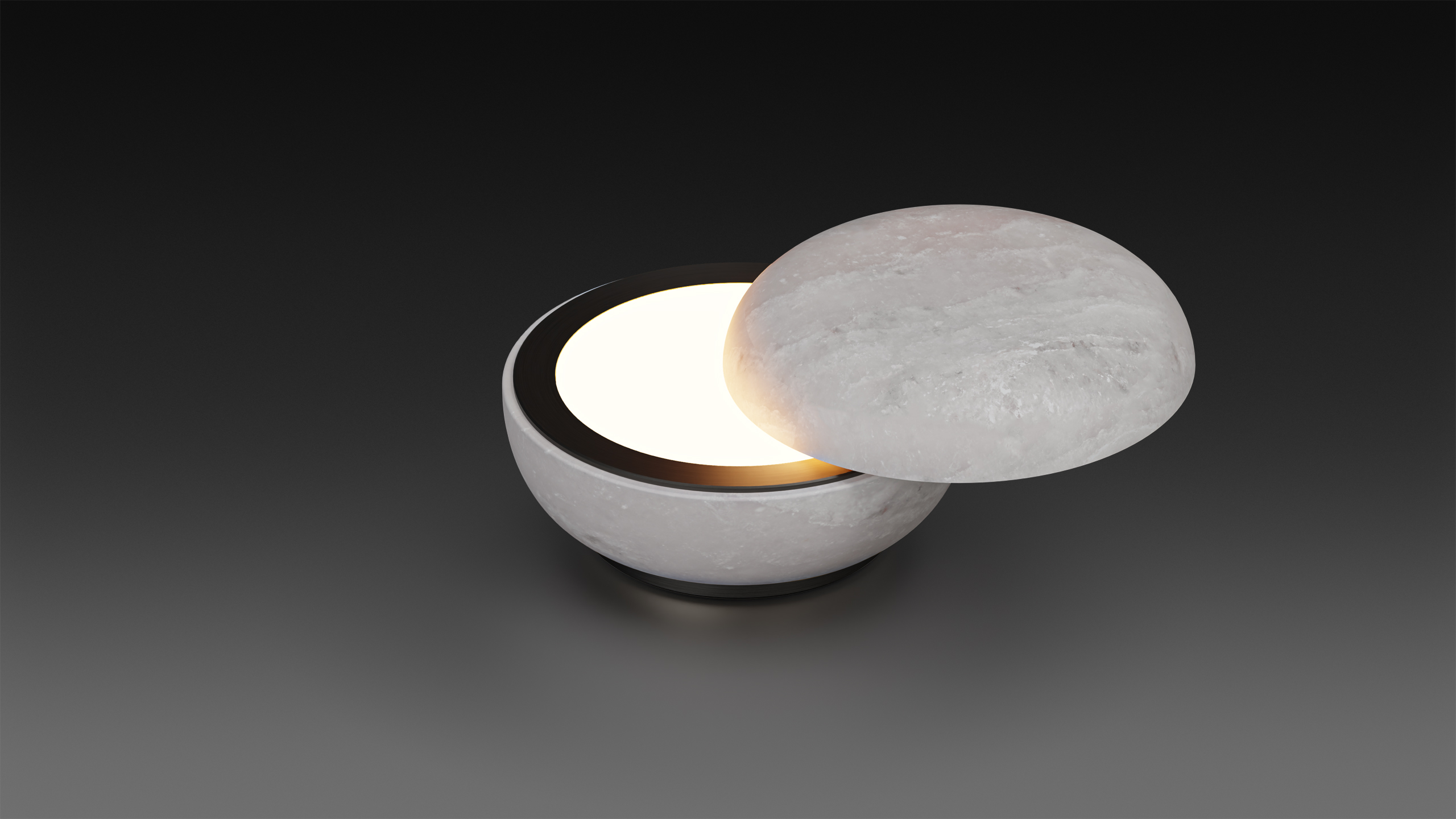 Лампы SHELL LAMP MARBLE (SATIN BLACK)